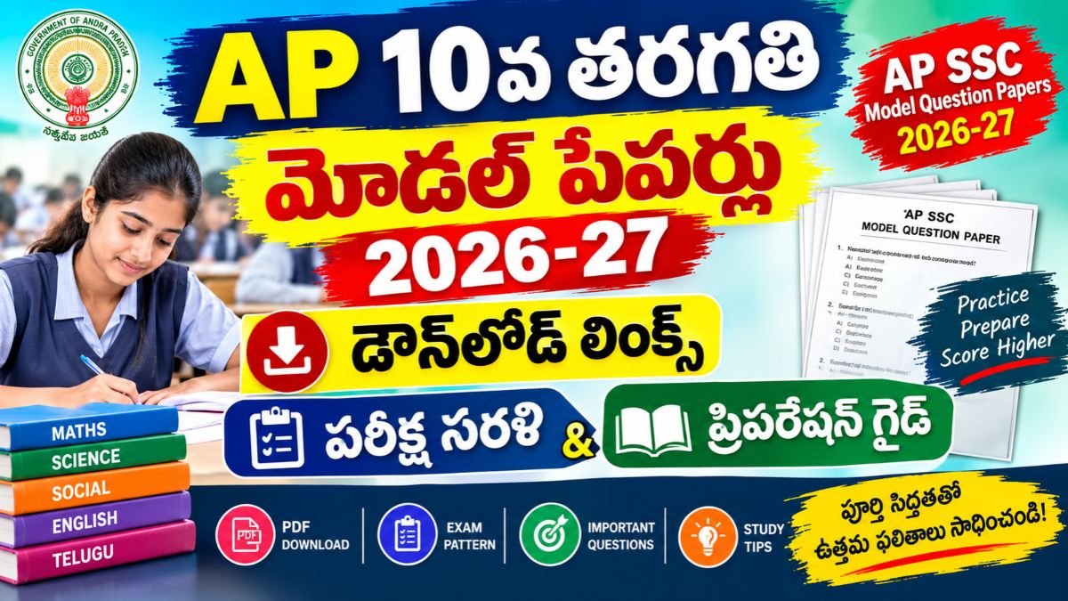 AP SSC Model Question Papers 2026–27